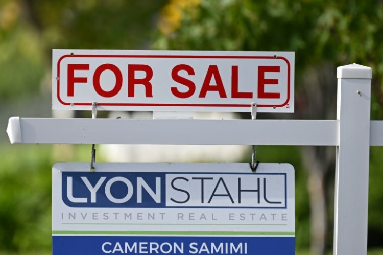 US existing home sales rose 2.9 percent from a year ago, the first year-on-year increase since July 2021, said the National Association of Realtors. ©AFP