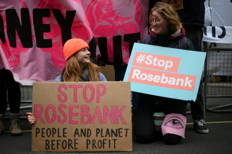 Campaign groups Greenpeace and Uplift are opposing the Rosebank and Jackdaw oil and gas fields. ©AFP