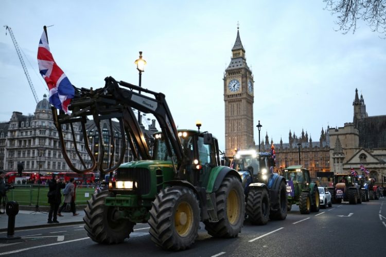 UK farmers are demanding a rethink of the government's changes to inheritance tax. ©AFP