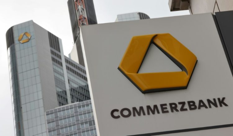 Commerzbank raised its 2024 outlook Wednesday after better-than-expected quarterly results. ©AFP