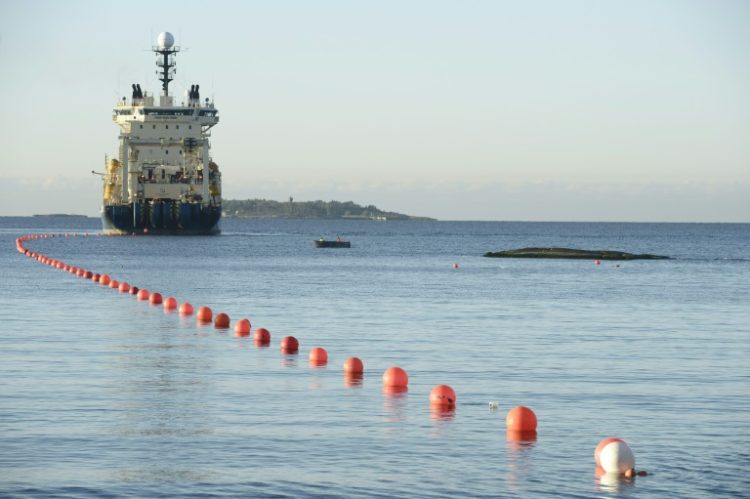 C-Lion1, a 1,172-kilometre (730-mile) fibre-optic cable, has carried communications between Helsinki and Germany's Rostock since 2016. ©AFP