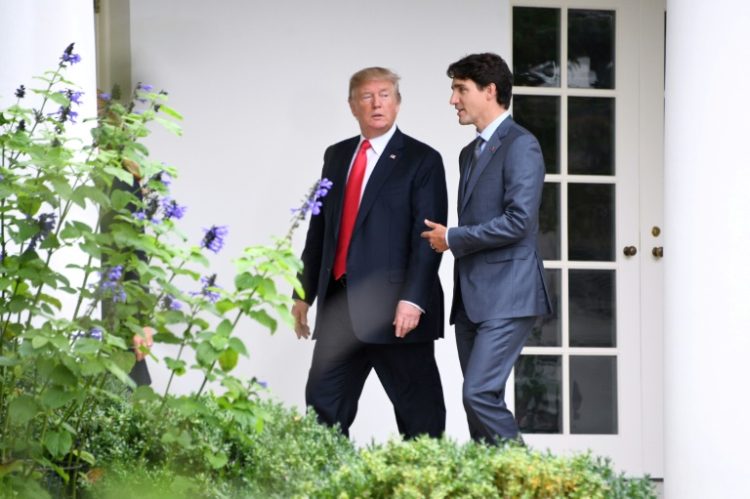 Canadian Prime Minister Justin Trudeau previously visited Donald Trump in the White House during the president-elect's first term in office. ©AFP