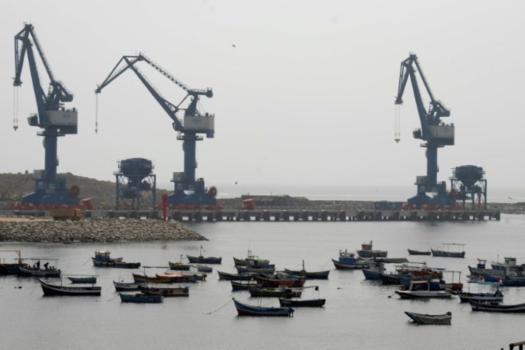 Chancay port is the latest addition to a vast collection of railways, highways and other infrastructure projects built under China's massive Belt and Road Initiative. ©AFP