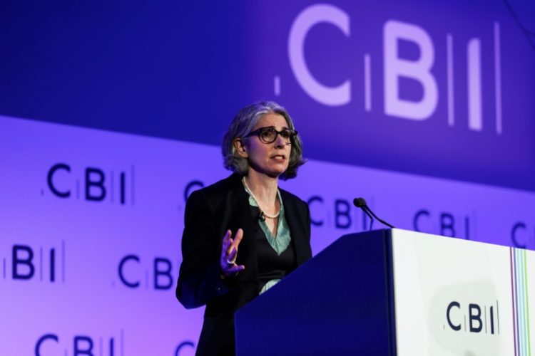 Rain Newton-Smith, chief executive of the CBI, warned that Labour's budget put a heavy burden on UK businesses. . ©AFP