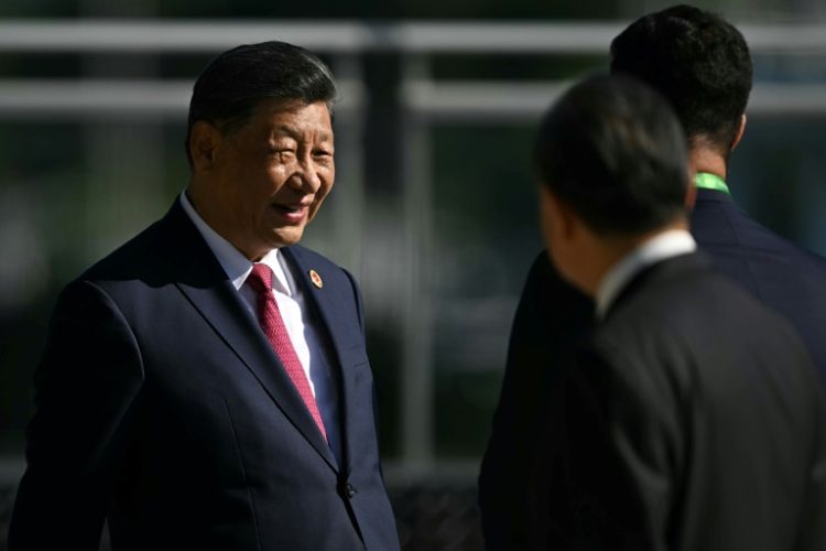 Chinese President Xi Jinping urged leaders to help 'cool the Ukraine crisis and seek a political solution'. ©AFP