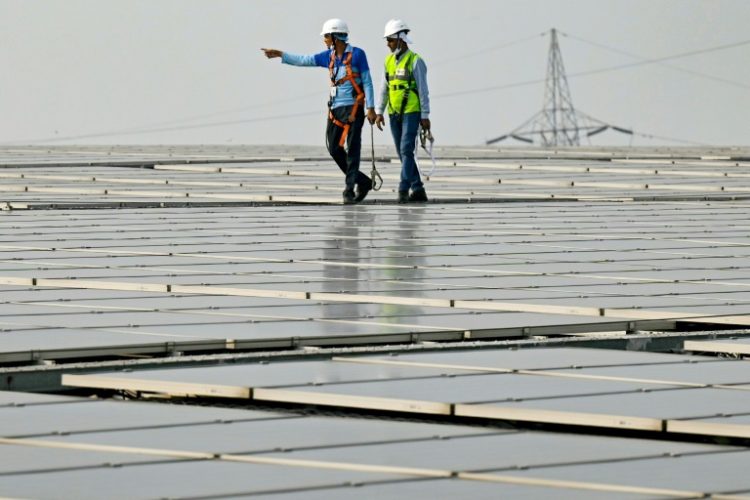 India is building what it boasts will be the world's largest renewable power plant. ©AFP