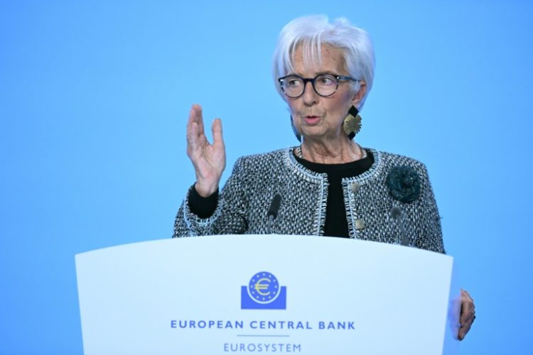 European Central Bank President Christine Lagarde said eurozone growth 'is likely to take a hit' if the United States goes into protectionism mode . ©AFP