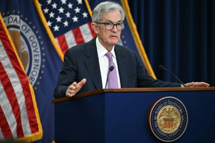 Fed Chair Jerome Powell has said he does not plan to step down before his current term ends in 2026. ©AFP