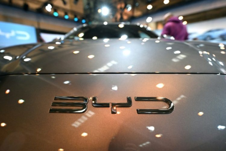 Chinese auto giant BYD says it has broken its contract with the company employing some of the workers to build its factory. ©AFP