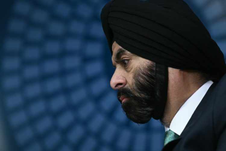 World Bank President Ajay Banga has been pushing to raise the level of funding committed to IDA. ©AFP