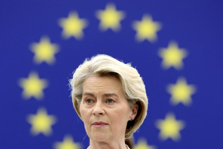 EU Commission president Ursula von der Leyen is in Montevideo . ©AFP