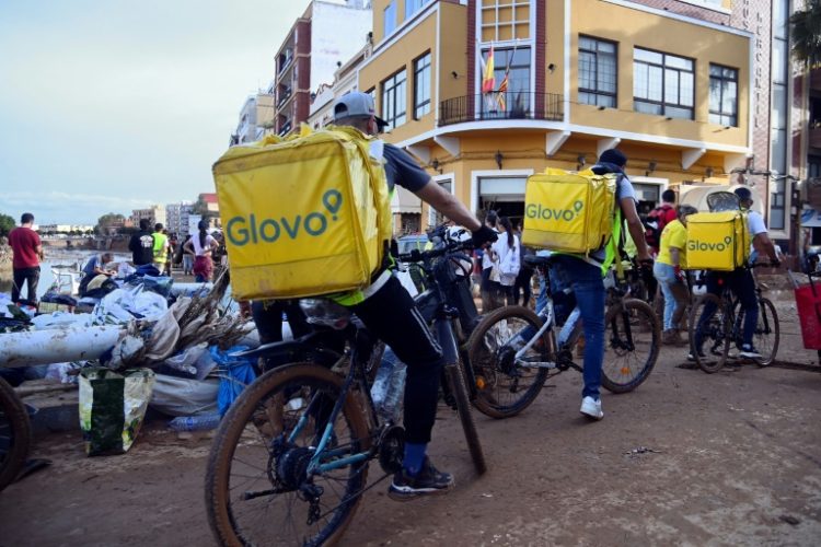 Spain in 2021 passed Europe's first law that explicitly regulates the status of delivery workers, requiring that they be recognised as employees. ©AFP