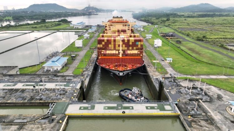 The Panama Canal is owned and operated by the Central American nation, but US President-elect Donald Trump has made waves about excessive shipping fees and has threatened to demand control of the vital waterway be returned to Washington. ©AFP