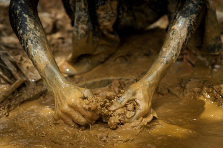 Illegal mining, or 'galamsey', has been a flashpoint in the lead-up to Ghana's election. ©AFP