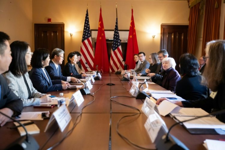 US officials are set to meet their Chinese counterparts soon, before President-elect Donald Trump returns to the White House. ©AFP