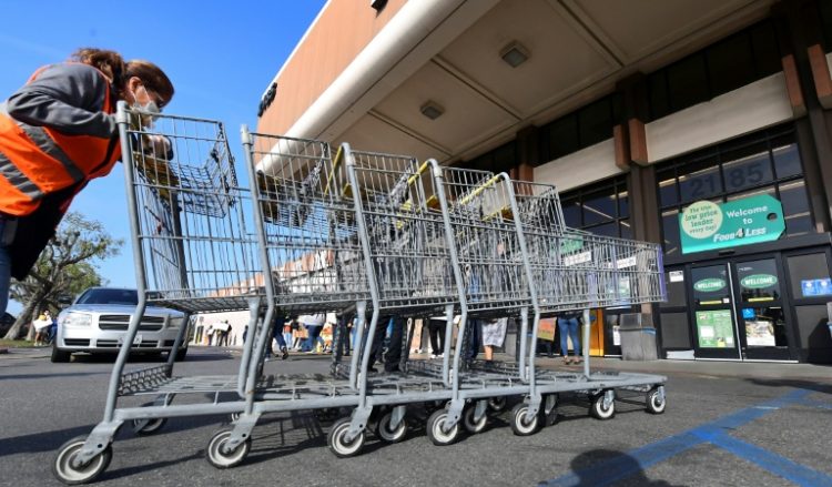 Kroger, the supermarket giant which owns Food 4 Less among other grocery brands, was blocked by a US judge in its proposed merger with rival chain Albertsons. ©AFP