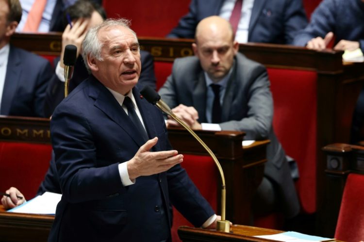 French Prime Minister Francois Bayrou's government has lowered the country's economic growth forecast for 2025. ©AFP