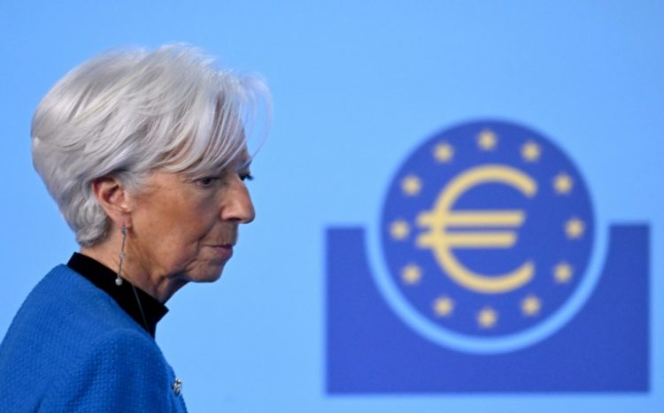 ECB chief Christine Lagarde says 'greater friciton' in global trade could weigh on the eurozone economy. ©AFP