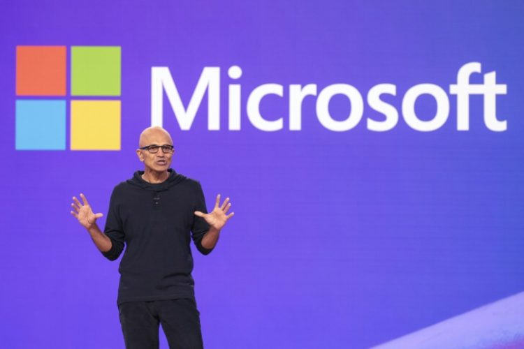 Microsoft CEO Satya Nadella says the US tech giant plans to invest $3 billion in India on AI and cloud infrastructure over the next two years. ©AFP