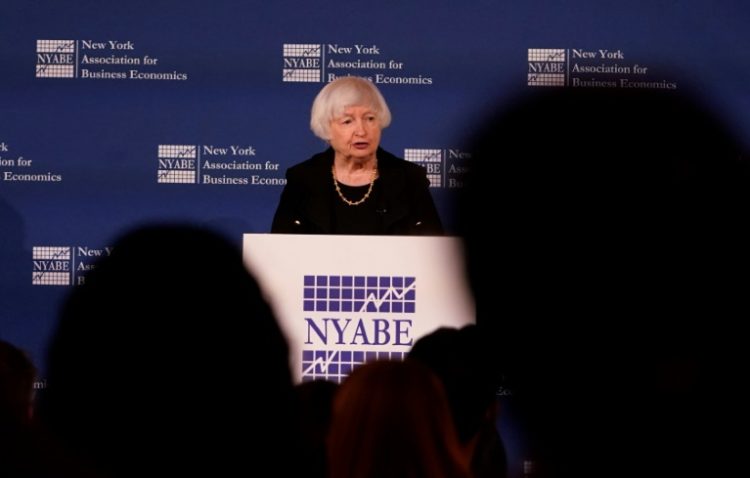 US Treasury Secretary Janet Yellen said the country's projected fiscal path under current policies is not sustainable. ©AFP