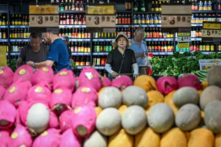 Another tepid inflation reading will likely put pressure on Chinese officials to do more to boost consumption. ©AFP