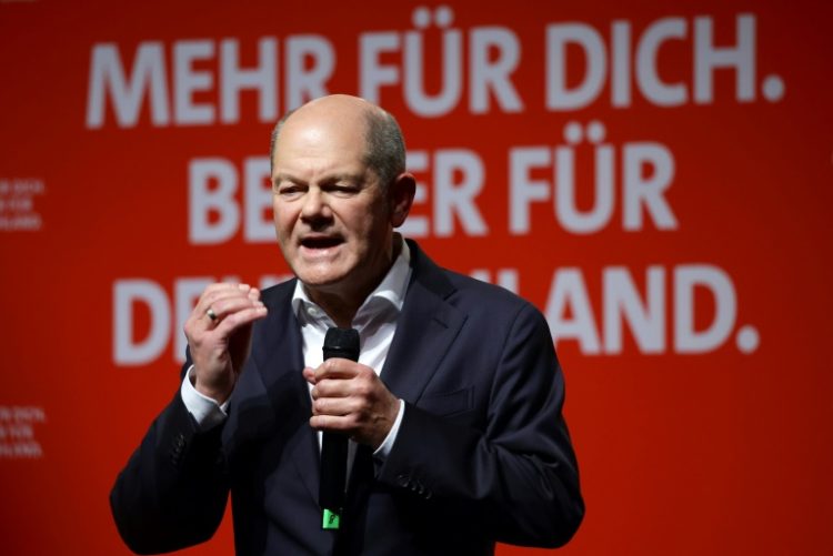 Olaf Scholz pledged to boost investments to get Europe's biggest economy back on track. ©AFP