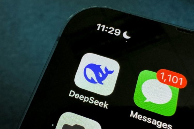 Investors have been spooked by the arrival of DeepSeek's chatbot, sparking a rout in high-flying tech titans. ©AFP