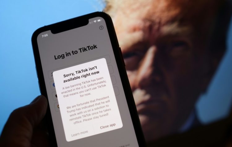 Deadline for TikTok to divest from ByteDance or face ban in the US. ©AFP