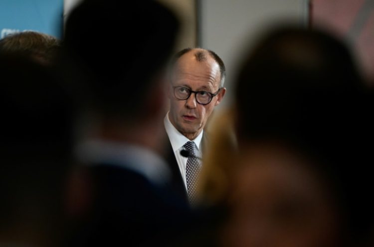 Friedrich Merz said his 'absolute priority' would be to strengthen European security as US President Donald Trump had shown indifference to the continent's fate. ©AFP