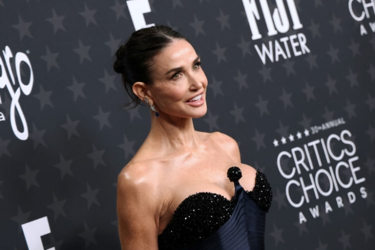 Demi Moore's win at the Critics Choice Awards for 'The Substance' puts her on track to seal a remarkable career renaissance at the Oscars. ©AFP