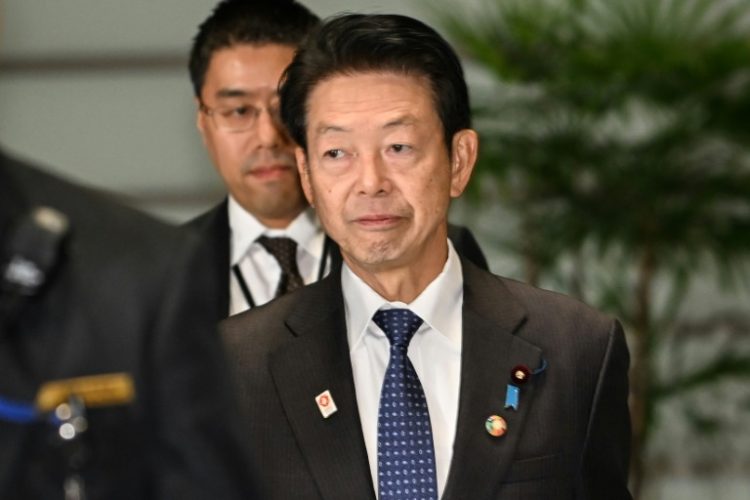 Yoji Muto is arranging a visit to the United States to seek exemptions from President Donald Trump's tariffs, local media said. ©AFP