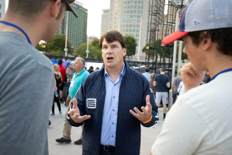 Ford CEO Jim Farley, pictured in May 2023, said many of his company's US suppliers have international sources that are directly affected by tariffs. ©AFP