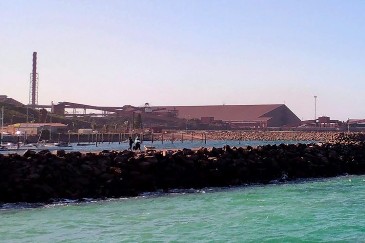 Whyalla steelworks, located around 400 kilometres northwest of Adelaide. Photo taken August 26, 2023. ©AFP