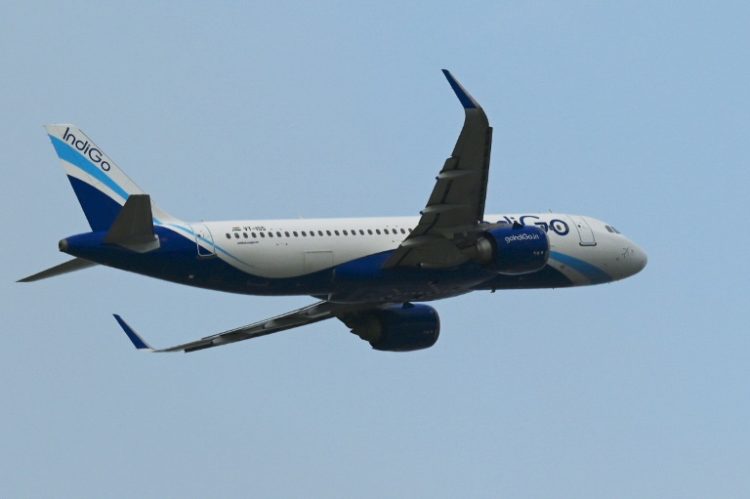 An Indigo airlines aircraft takes off at the Mumbai International airport in Mumbai on June 20, 2023. ©AFP