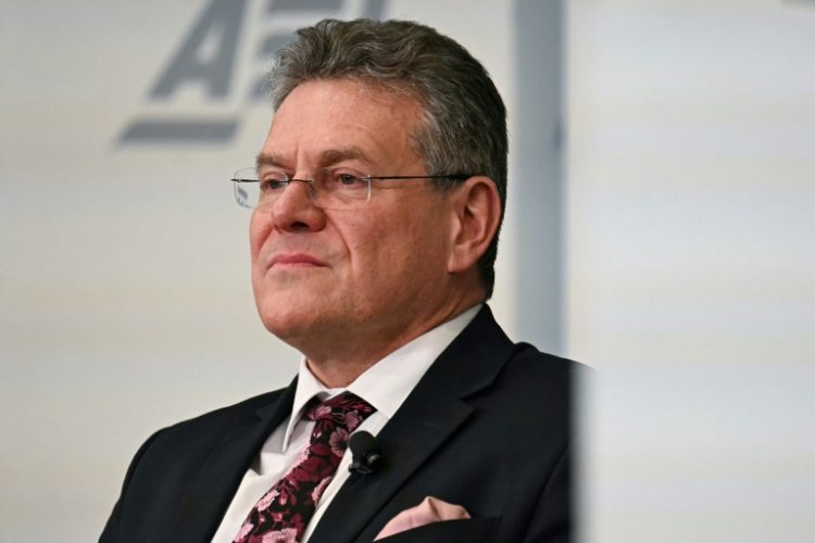 Maros Sefcovic, European Commissioner for Trade and Economic Security, said the EU sees no justification for sudden, unilateral US tariff increases. ©AFP