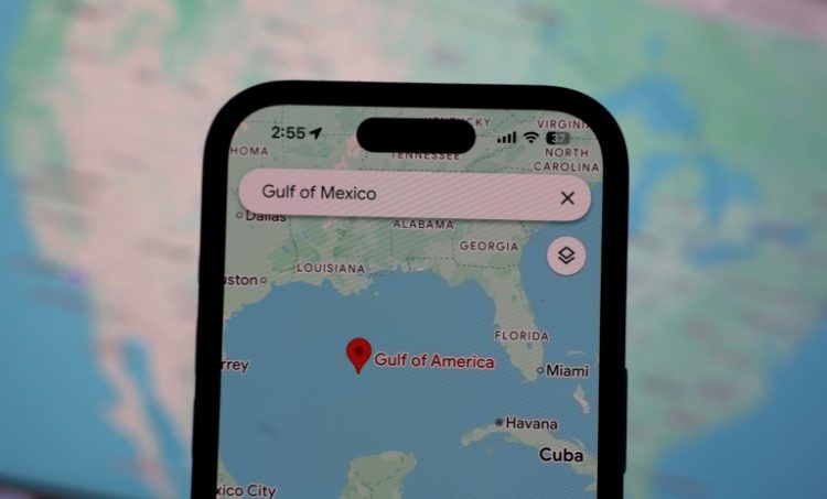 Google has changed the name of the Gulf of Mexico to "Gulf of America" for map users in the United States. ©AFP