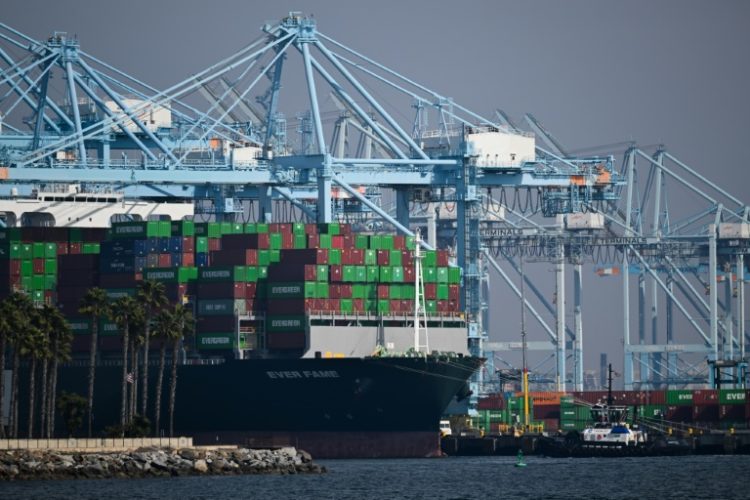 The US trade deficit widened to $918.4 billion in 2024, said the Commerce Department. ©AFP