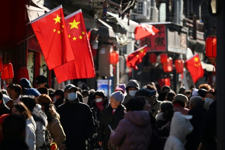 Lunar New Year shopping helped boost consumption in China in January. ©AFP