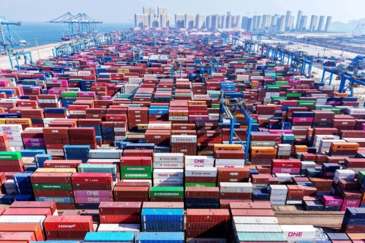 US tariffs are expected to hit hundreds of billions of dollars in total trade between the world's two largest economies. ©AFP