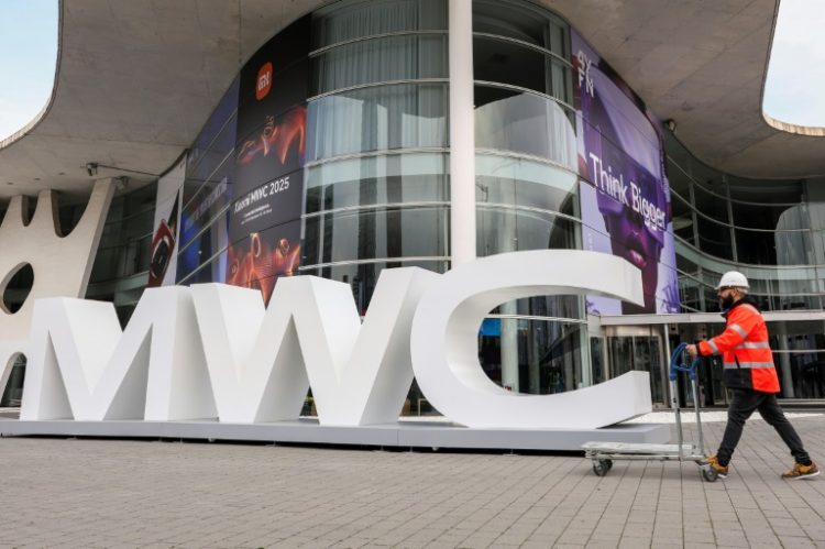 Many exhibitors at the MWC hail from China, and will thus be paying additional tariffs in the United States. ©AFP