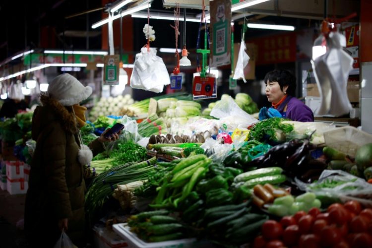 A sharp drop in consumer prices last month has added to worries about China's economy. ©AFP