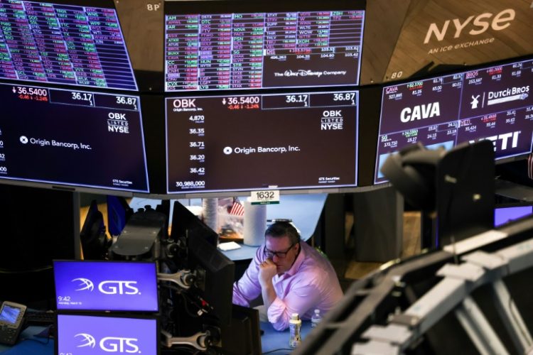 US stock markets took a battering over recession fears. ©AFP